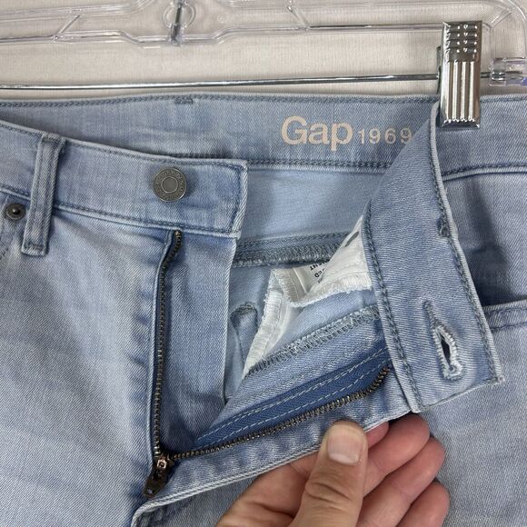 Gap 1969 Skinny Jeans Womens Size 29 Regular Blue Jegging Light Wash Mid Rise - Picture 2 of 10